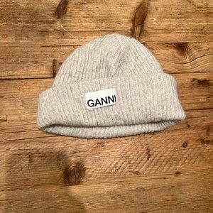 Ganni Gray Beanie